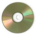 A CD-ROM in White Background Royalty Free Stock Photo