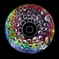 CD with Waterdroplets on
