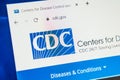 Cdc.gov Web Site. Selective focus. Royalty Free Stock Photo