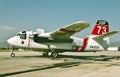 CDF Grumman S-2F3AT Turbo Tracker California fire fighting aircraft Royalty Free Stock Photo