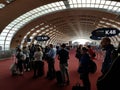 CDG Airport overseas terminal, Paris Royalty Free Stock Photo