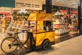 CDG Airport, Paris - 12/22/18: Toblerone promo stand in sweets shop at airport Royalty Free Stock Photo