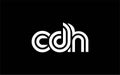 CDH Creative Unique Modern Letter Logo Design Royalty Free Stock Photo