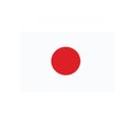 Japan flag. vector illustration eps10 Royalty Free Stock Photo