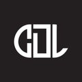 CDL letter logo design on black background. CDL creative initials letter logo concept. CDL letter design Royalty Free Stock Photo