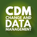 CDM - Change and Data Management acronym, business concept background Royalty Free Stock Photo