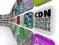 CDN Content Delivery Network App Program Software Network Server Royalty Free Stock Photo