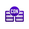 CDN icon, Content delivery network vector
