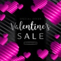 Valentines day sale background
