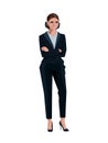 Elegant pretty business woman in formal clothes Royalty Free Stock Photo