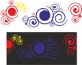 Circles Swirls vector cdr coreldraw x16 cdr Royalty Free Stock Photo