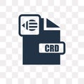 Cdr vector icon isolated on transparent background, Cdr transpa Royalty Free Stock Photo