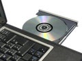 CDROM Tray on Laptop Royalty Free Stock Photo