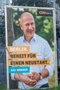 CDU poster for the 2021 German federal election Royalty Free Stock Photo