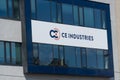 CE Industries Czech company sign