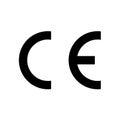 CE mark symbol. European Conformity certification.