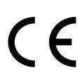 Ce marking icon sign, ce mark symbol