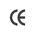 CE marking vector icon