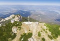 Ceahlau Toaca weather station in mountain of Romania. Royalty Free Stock Photo