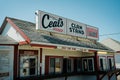 Ceals Clam Stand vintage sign, Seabrook, New Hampshire Royalty Free Stock Photo