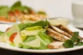 Ceasar Salad in italian restaurant Royalty Free Stock Photo