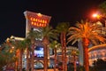 Ceasars palace in lasw vegas at night