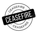 Ceasefire rubber stamp Royalty Free Stock Photo