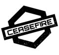 Ceasefire rubber stamp Royalty Free Stock Photo