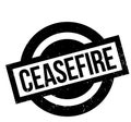 Ceasefire rubber stamp Royalty Free Stock Photo