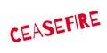 Ceasefire rubber stamp Royalty Free Stock Photo