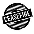 Ceasefire rubber stamp Royalty Free Stock Photo