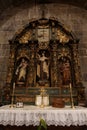 Altarpiece on an interior side of the Santiago Apostol Church, 16th century, in the town of Cebreros, Avila, Spain