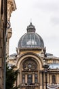 The CEC Palace in Bucharest, Romania, built in 1900 and situated on Calea Victoriei opposite the National Museum of Romanian