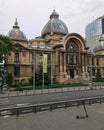 The CEC Palace(Casa de Economii si Consemnatiuni), eclectic style, Calea Victoriei, Bucharest, Romania Royalty Free Stock Photo