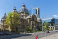 The CEC Palace in downtown, one of Bucharest's most popular buil