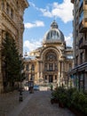 CEC Palace historic building in Bucharest, Romania. Royalty Free Stock Photo