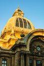 CEC Palace Palatul CEC, landmark of Old Town Bucharest, Romania, 2020 Royalty Free Stock Photo