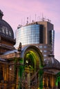 CEC Palace Palatul CEC, landmark of Old Town Bucharest, Romania, 2020 Royalty Free Stock Photo