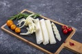 Cecil cheese on wooden background. Angel Hair Cheese, or stringy cheese