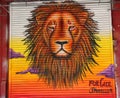 For Cecil the lion mural in Little Italy in Manhattan
