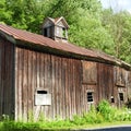 Cedar board and batten barn with cupola