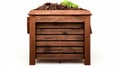 Cedar Compost Bin: Rustic Texture, Horizontal Stripes, Naturalistic Landscapes Royalty Free Stock Photo