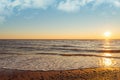 Cedar Dunes Beach at Sunset Royalty Free Stock Photo