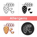 Cedar and pine tree pollen icon