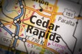 Cedar Rapids on map