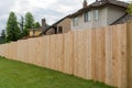 Cedar Wood Fencing along Home Backyard