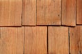 Cedar wood siding, background Royalty Free Stock Photo