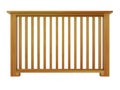 Cedar wooden railing with wooden balusters