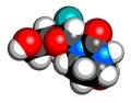 Cedazuridine drug molecule. 3D rendering.