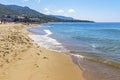 Cefalu beach, Cefalu town, Sicily, Italy